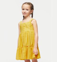 Снимка на Mayoral Лятна рокля 3950 Жълт Regular Fit