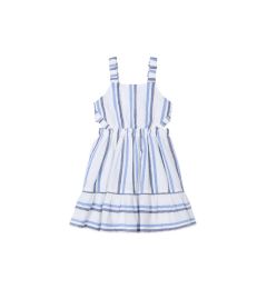 Снимка на Mayoral Лятна рокля 3965 Бял Regular Fit