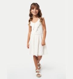 Снимка на Mayoral Лятна рокля 6960 Бял Regular Fit
