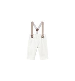 Снимка на Mayoral Текстилни панталони 1561 Бял Regular Fit