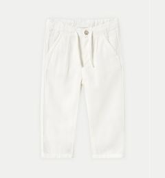 Снимка на Mayoral Текстилни панталони 1580 Бял Relaxed Fit