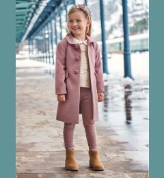 Снимка на Mayoral Текстилни панталони 4546 Розов Slim Fit