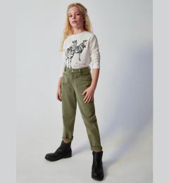 Снимка на Mayoral Текстилни панталони 7.510 Каки Regular Fit