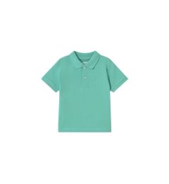 Снимка на Mayoral Тениска с яка и копчета 102 Зелен Regular Fit