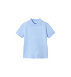 Снимка на Mayoral Тениска с яка и копчета 150 Светлосиньо Regular Fit