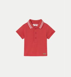 Снимка на Mayoral Тениска с яка и копчета 190 Червен Regular Fit