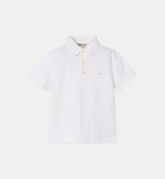 Снимка на Mayoral Тениска с яка и копчета 3101 Бежов Regular Fit