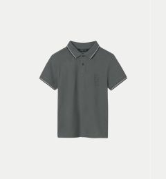 Снимка на Mayoral Тениска с яка и копчета 6133 Зелен Regular Fit
