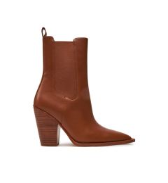 Снимка на Michael Kors Каубойски обувки Leni Leather Boot 40T4LNHE5L Кафяв
