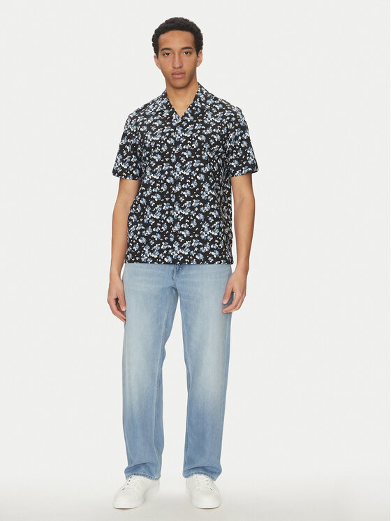 Снимка на Michael Kors Риза CS5405QHPL Черен Relaxed Fit