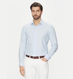 Снимка на Michael Kors Риза MK0DS01408 Светлосиньо Slim Fit