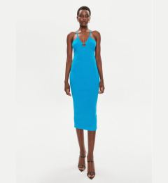 Снимка на MICHAEL Michael Kors Лятна рокля MS4822X33D Син Slim Fit
