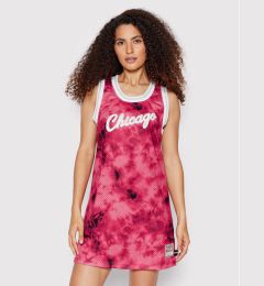 Снимка на Mitchell & Ness Ежедневна рокля TDRSLF19018 Червен Regular Fit