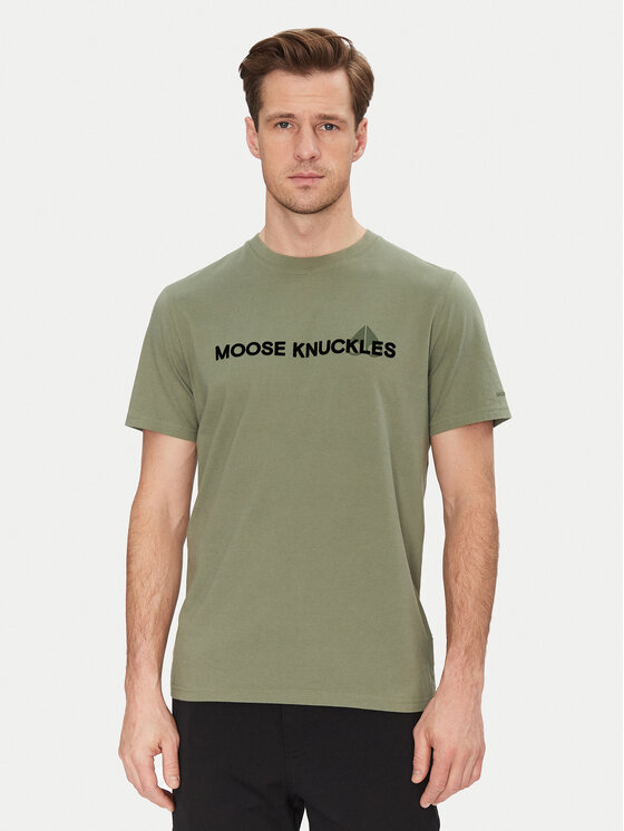 Снимка на Moose Knuckles Тишърт Conway M15MT760 Зелен Regular Fit