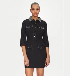 Снимка на Morgan Плетена рокля 251-RUBIBI Черен Slim Fit
