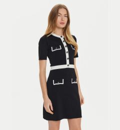 Снимка на Motivi Плетена рокля 76406000104N Черен Regular Fit