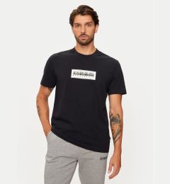 Снимка на Napapijri Тишърт S-box Logo NP0A4I3L Черен Regular Fit