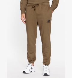 Снимка на New Balance Долнище анцуг Essentials Stacked Logo French Terry Sweatpant MP31539 Кафяв Regular Fit