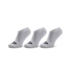 Снимка на New Era Комплект 3 чифта къси чорапи унисекс Flag Sneaker Sock 13113638 Бял