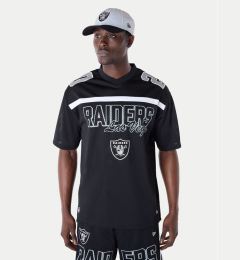 Снимка на New Era Тишърт NFL Las Vegas Raiders Mesh Graphic Jersey 60596386 Черен Regular Fit