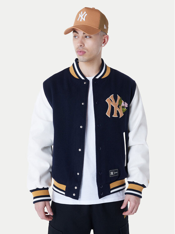 Снимка на New Era Яке бомбър Yankees MLB Floral 60596332 Тъмносин Regular Fit