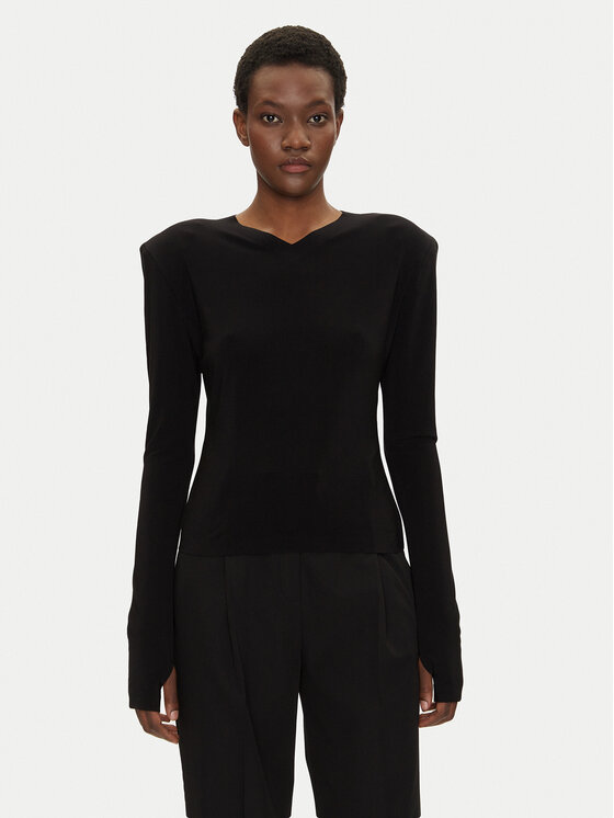 Снимка на NORMA KAMALI Блуза KK4246PLF32001 Черен Regular Fit