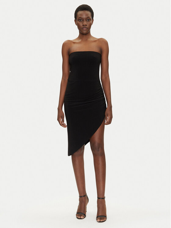 Снимка на NORMA KAMALI Коктейлна рокля KK4223PL949001 Черен Slim Fit