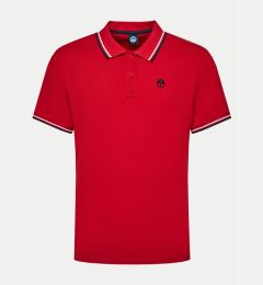 Снимка на North Sails Тениска с яка и копчета 692455 Червен Regular Fit