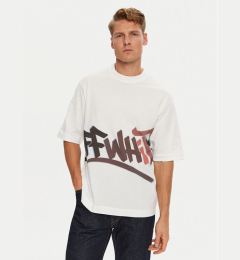 Снимка на Off-White Тишърт OMAA119G21JER0050129 Бял Regular Fit