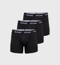 Снимка на Only & Sons Комплект 3 чифта боксерки Fitz 22023854 Черен