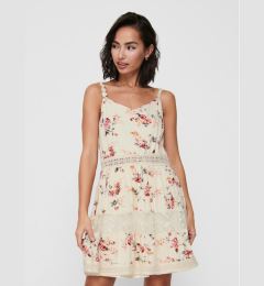 Снимка на ONLY Лятна рокля Karmen 15177478 Бежов Regular Fit