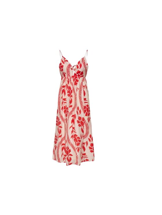 Снимка на ONLY Рокля onlcatja tencel sl detail long dress Оранжев Regular Fit