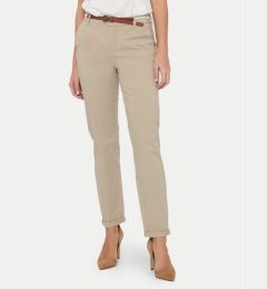 Снимка на ONLY Текстилни панталони 15218519 Бежов Regular Fit