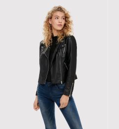 Снимка на ONLY Яке от имитация на кожа Gemma 15153079 Черен Regular Fit
