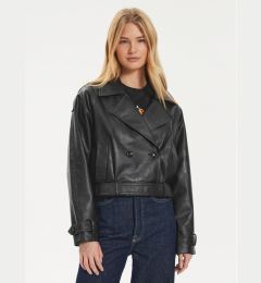Снимка на ONLY Яке от имитация на кожа Vera 15308584 Черен Regular Fit