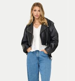 Снимка на ONLY Яке от имитация на кожа Vera 15321935 Черен Regular Fit