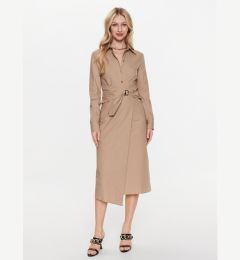 Снимка на Patrizia Pepe Рокля тип риза 8A1090/A4XB-B752 Бежов Regular Fit