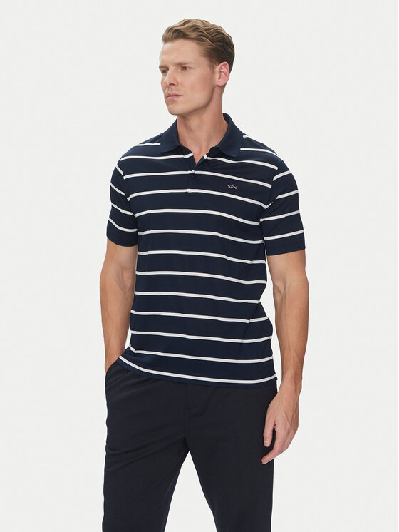 Снимка на Paul&Shark Тениска с яка и копчета 25411233 Тъмносин Regular Fit