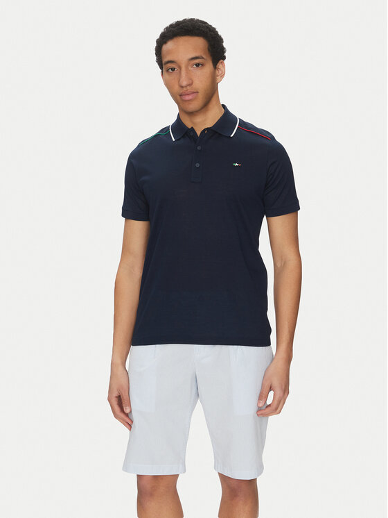 Снимка на Paul&Shark Тениска с яка и копчета 25411282 Тъмносин Regular Fit