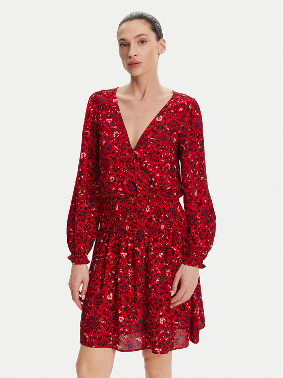 Снимка на Pepe Jeans Ежедневна рокля Cecile PL953669 Червен Regular Fit