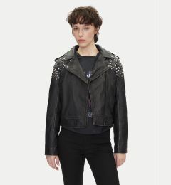 Снимка на Pepe Jeans Кожено яке Fantasy PL402523 Черен Regular Fit