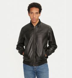Снимка на Pepe Jeans Кожено яке Torno PM402986 Черен Regular Fit