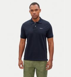 Снимка на Pepe Jeans Тениска с яка и копчета Essential PM542298 Тъмносин Regular Fit