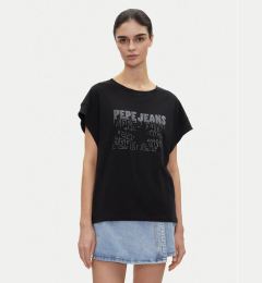 Снимка на Pepe Jeans Тишърт Lira PL505996 Черен Regular Fit