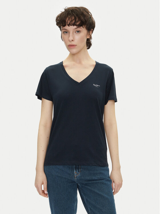 Снимка на Pepe Jeans Тишърт Macy PL506051 Тъмносин Regular Fit