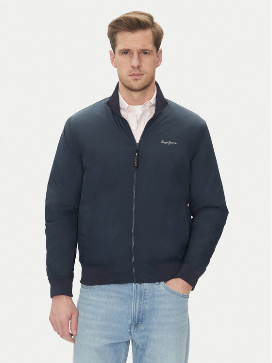 Снимка на Pepe Jeans Яке бомбър Mustrel PM403108 Тъмносин Regular Fit