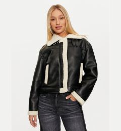 Снимка на Pieces Яке от имитация на кожа Janelle 17141595 Черен Regular Fit