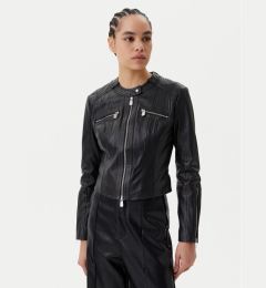 Снимка на PINKO Кожено яке Borderline Biker 104914 A2HT Черен Regular Fit