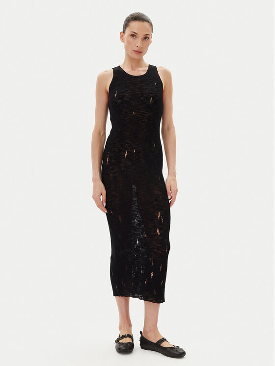 Снимка на PINKO Плетена рокля 105141 A2LP Черен Slim Fit