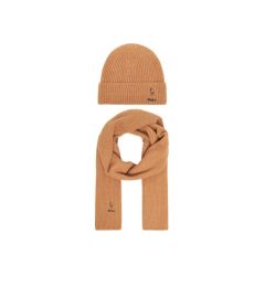 Снимка на Polo Ralph Lauren Комплект шал и шапка 455981430002 Кафяв